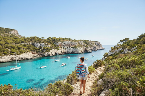 Silla de playa tipo mochila Tommy Bahama para alquilar en Menorca - bPack
